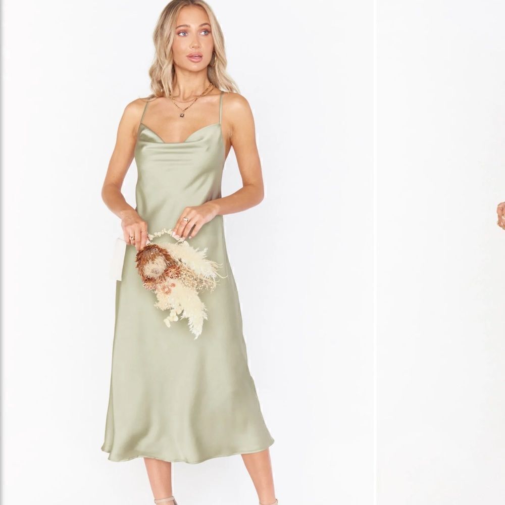 Show me Your Mumu Verona Cowl Satin Dress M